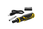 STANLEY 4V schroevendraaier met accu, oplader en bits 