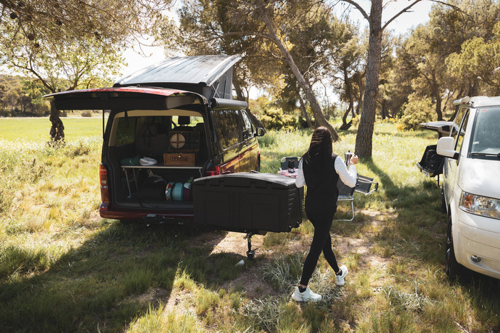 Towbox V3 Camper zwart - bagagebox voor op de trekhaak