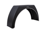 Aanhangwagen spatbord 15-17,5" DOMAR DK3112 vlakke wielkast 950/280mm met witte afwerking