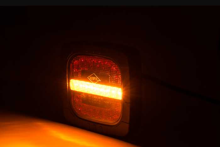 HORPOL ROCA LZD 2803 LED-achterlicht met 3 functies, universeel, inclusief houder