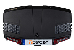 Towbox V3 zwart LED Edition - bagagebox voor op de trekhaak
