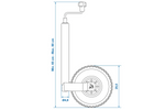 ProPlus 341507 neuswiel 150 kg 48 mm 650-880 mm