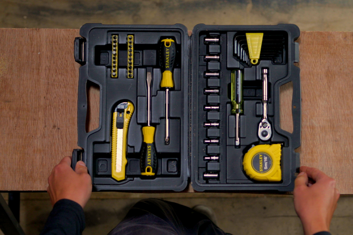 STANLEY STMT0-74864 handgereedschapset in een 51-delige koffer.