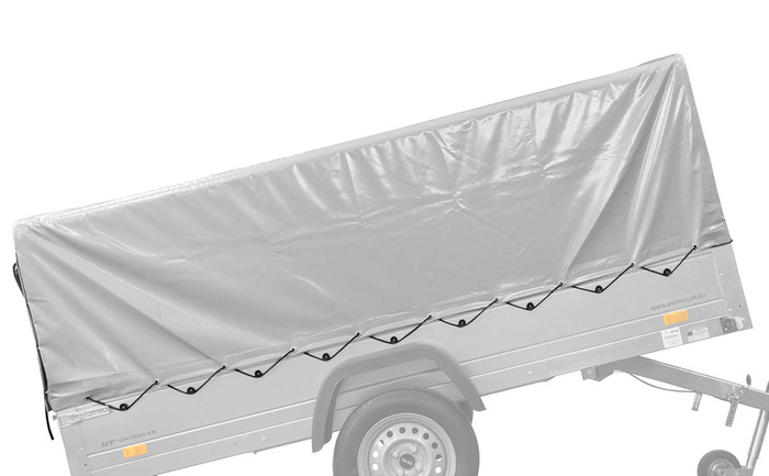 Afdekking voor het frame h-800 UNITRAILER dekzeil voor de aanhangwagen 264x125cm GARDEN 264 KIPP en EXPERT PLUS 2612