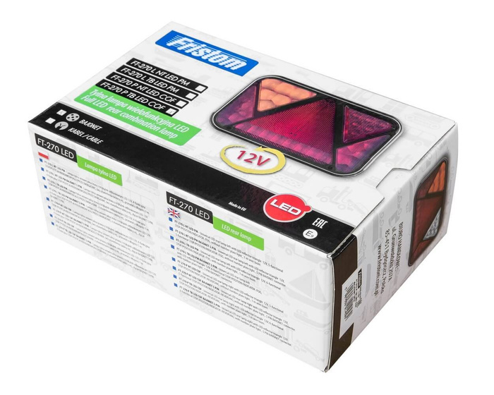 FRISTOM FT-270 LED-achterlichten, 7 functies links + rechts