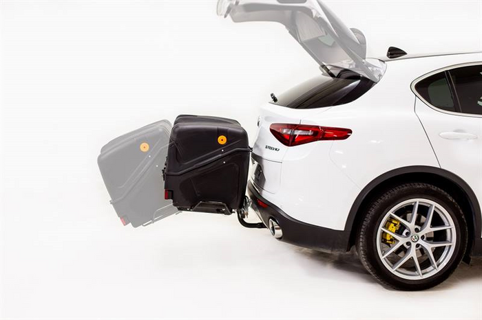 Towbox V1 Black Edition - bagagebox voor montage op de trekhaak
