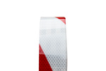 Reflecterende Contour Tape Rood-Wit - 1 meter.