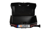 Towbox Camper Alpha zwart LED (lang) - bagagebox voor montage op de trekhaak